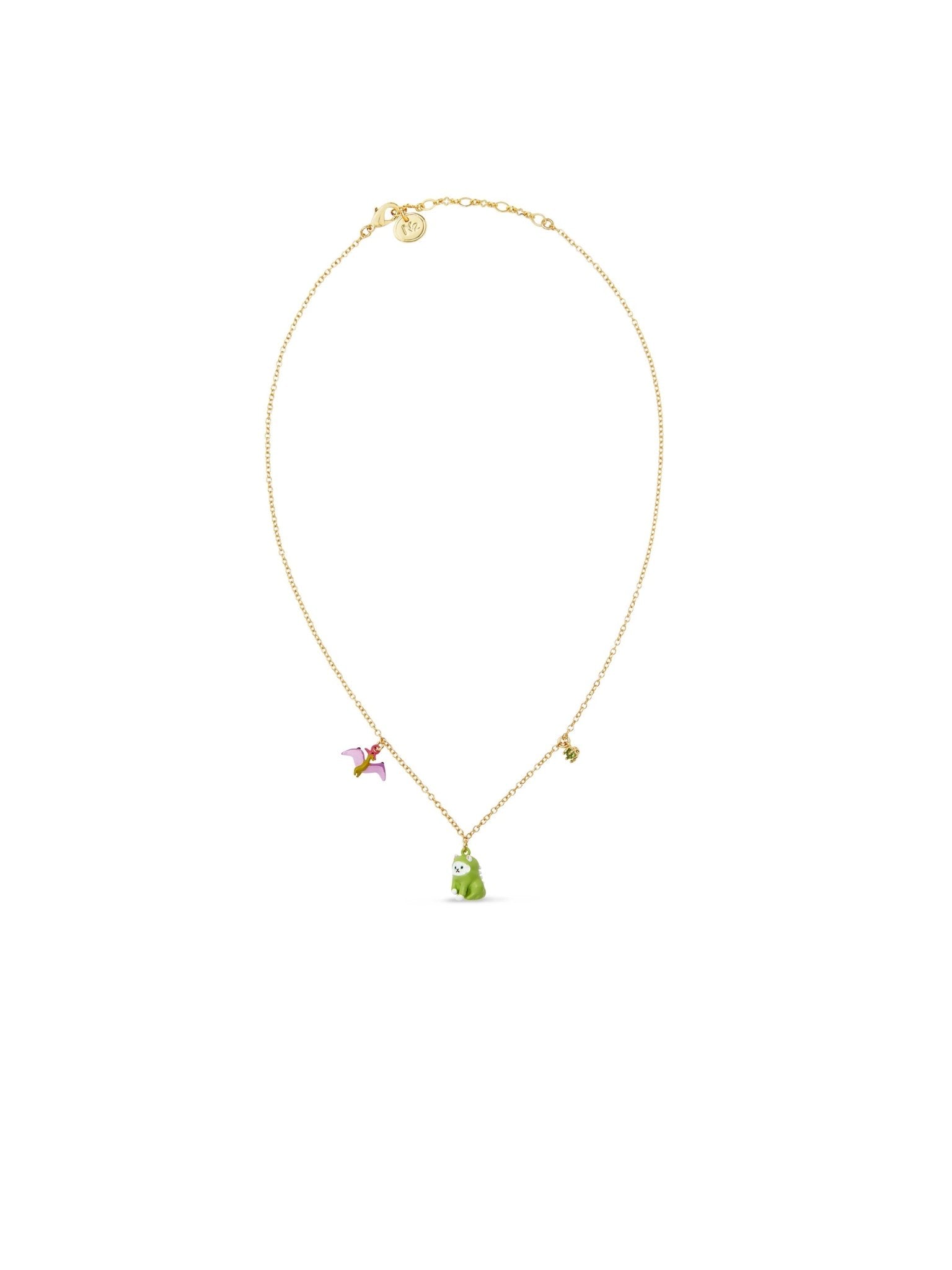Dinosaur And Dragon Pendant Necklace | AUFC3021 - Les Nereides