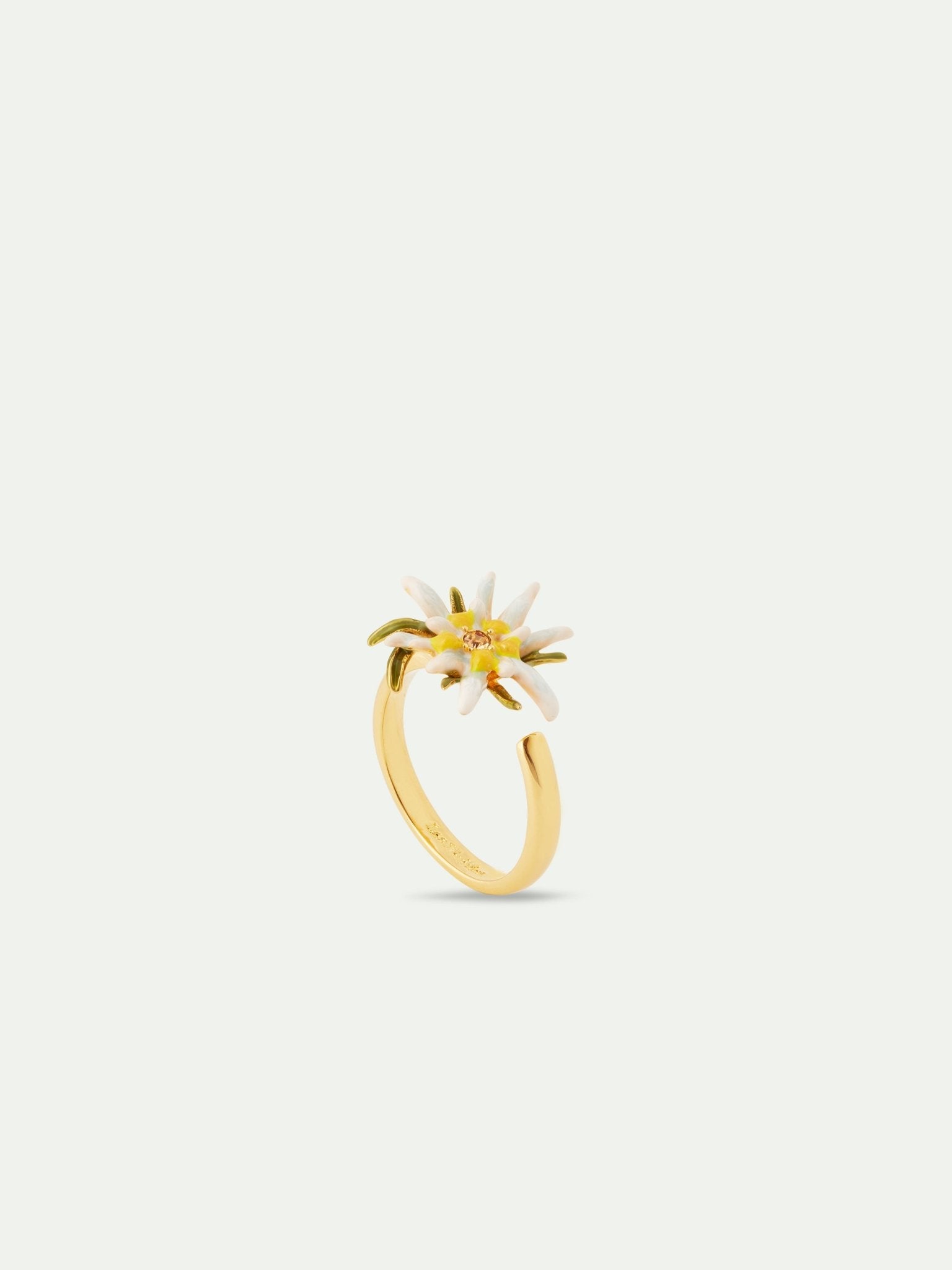 Edelweiss Flower Adjustable Ring | AULA6011 - Les Nereides