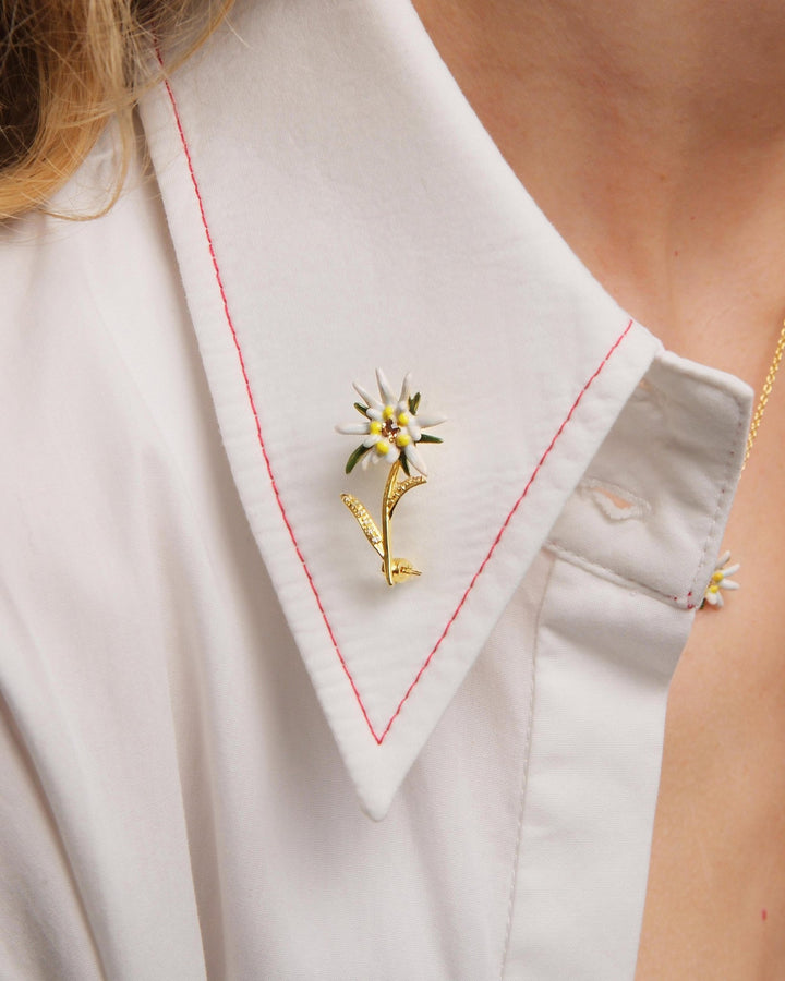 Edelweiss Flower Brooch | AULA5011 - Les Nereides