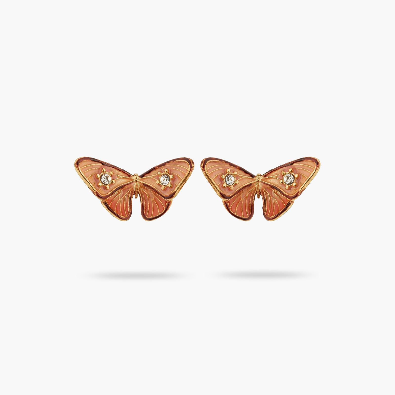 Enamelled Butterfly And Stone Earrings | ATLA1011 - Les Nereides