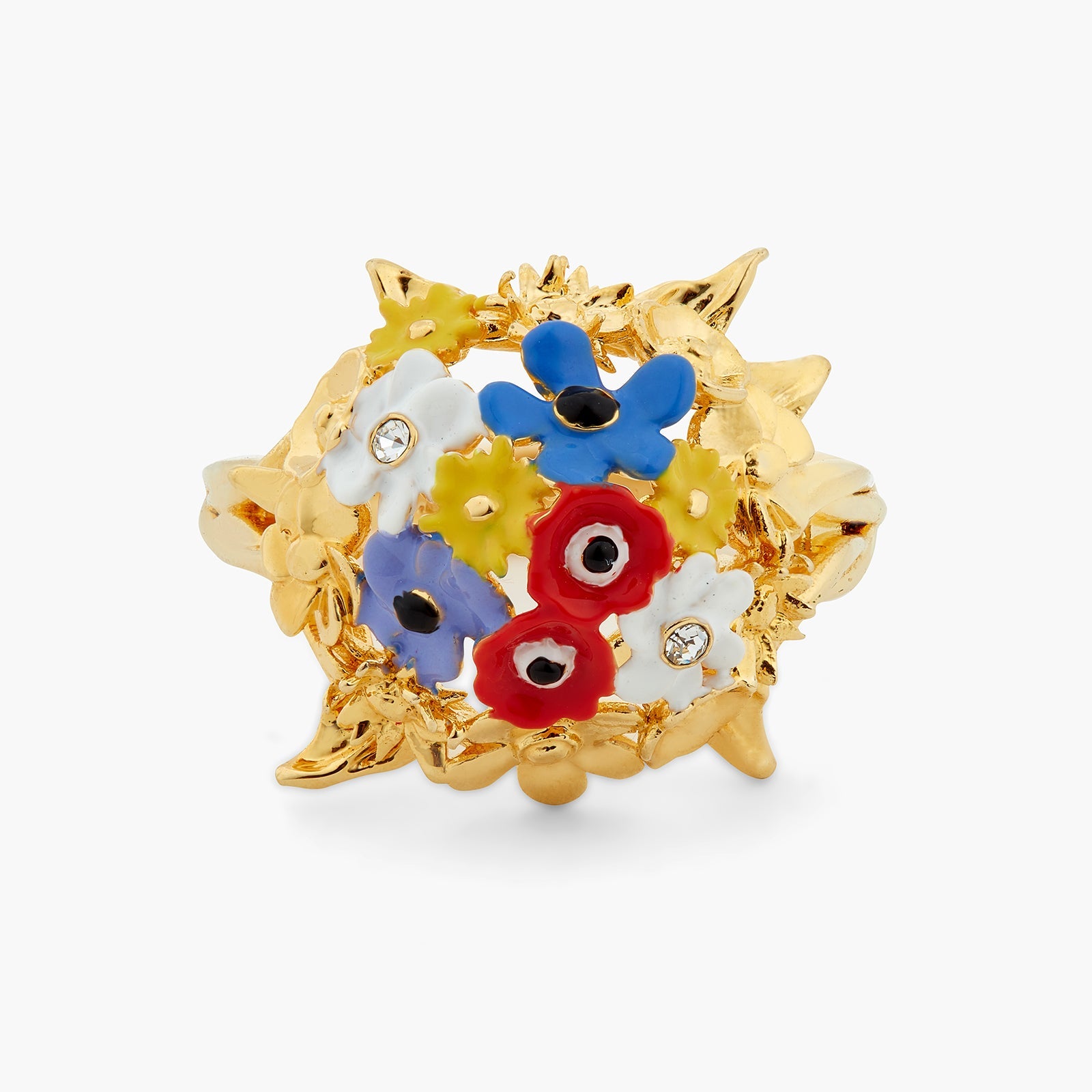 Flower Bouquet Cocktail Ring | ATPO6031 - Les Nereides