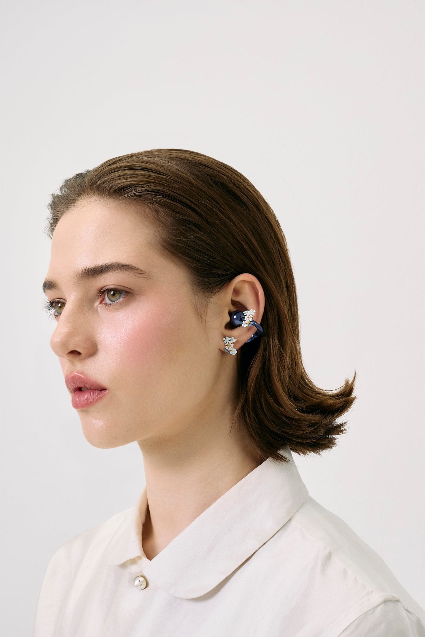 Forget-me-not jewelry for HUAWEI FreeClip 2 S earphones | AYHU9091 - Les Nereides Paris