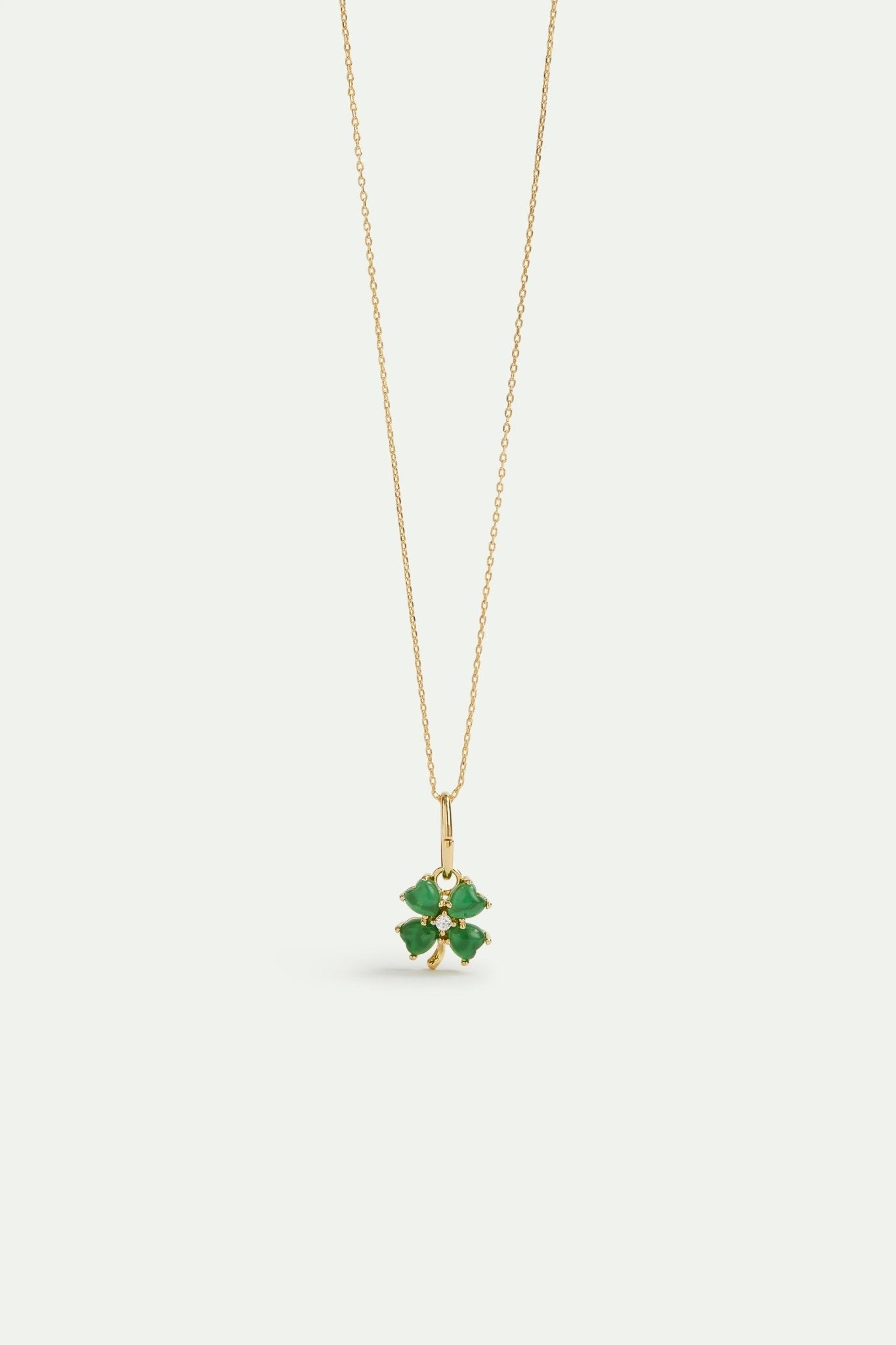 Four Leaf Clover Pendant, Luck And Optimism | AVPE4021 - Les Nereides