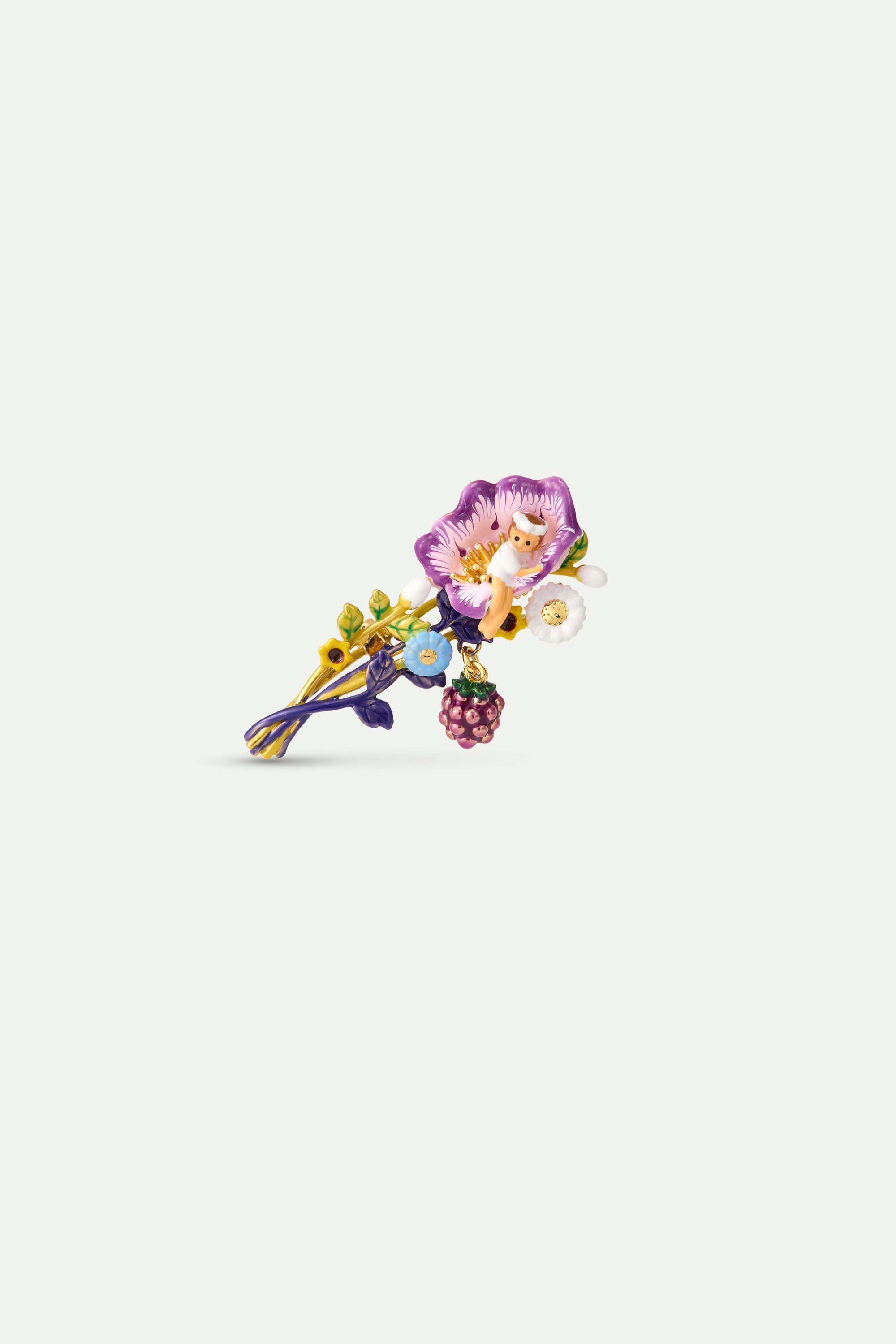 Flower Bouquet And Thumbelina Brooch | AYCN5011