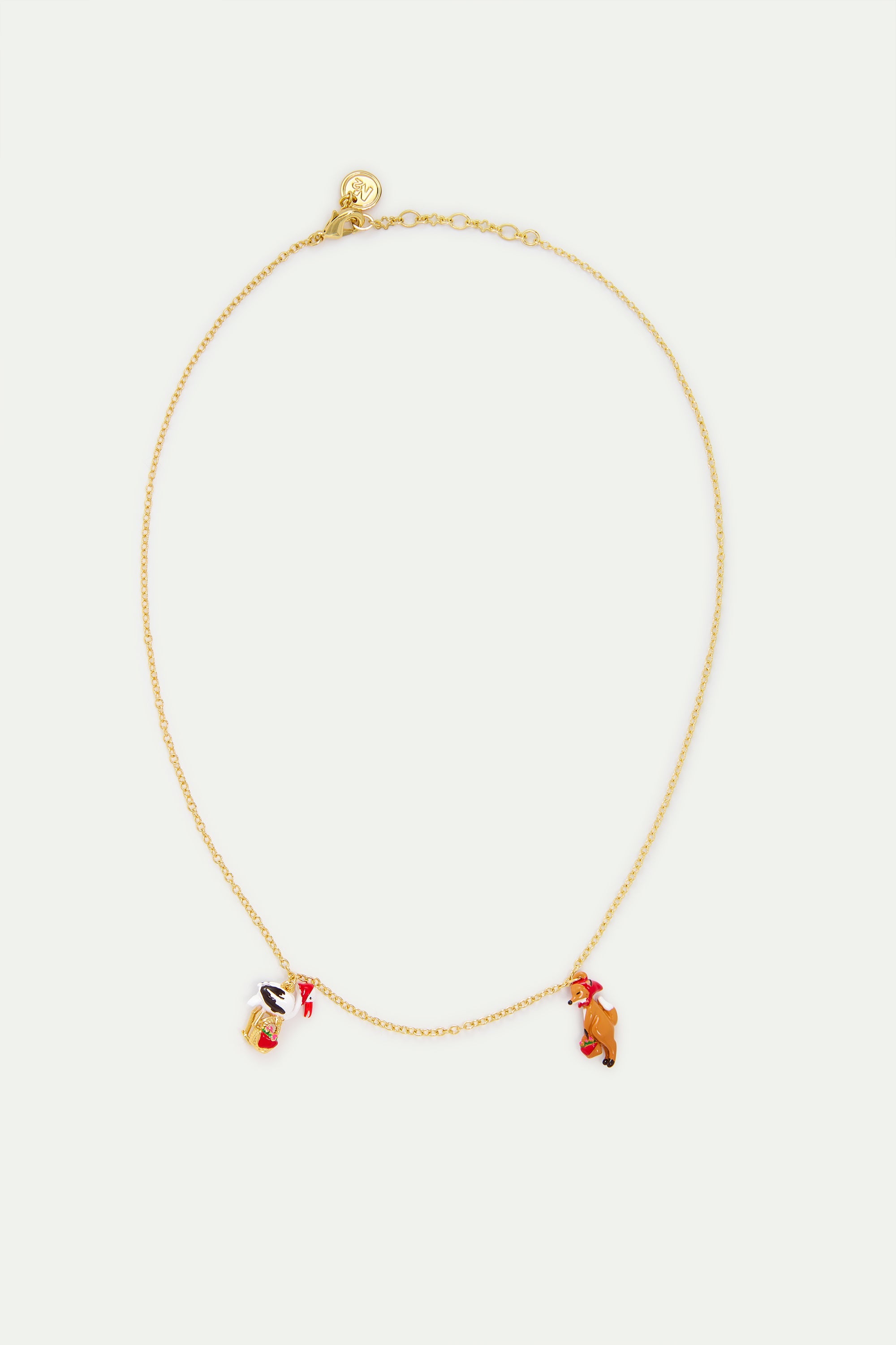 "The Fox And The Stork" Fine Necklace | AYFB3011