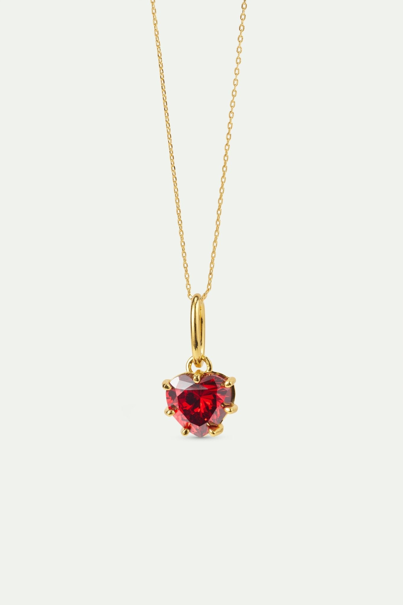 Garnet Red Pendant, Youthfulness and Attraction | AWPE4281 - Les Nereides