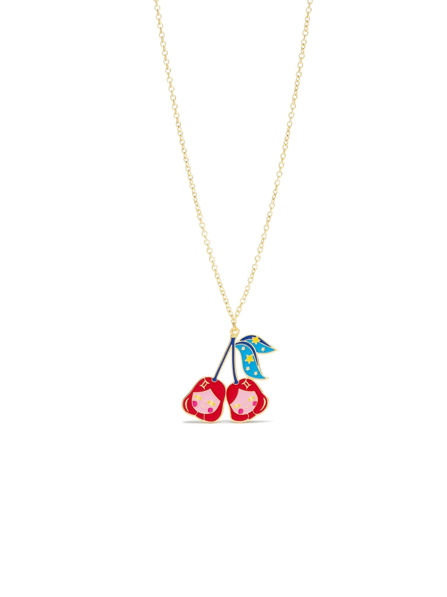 Gemini Astrological Sign Pendant Necklace | AUSA3031 - Les Nereides