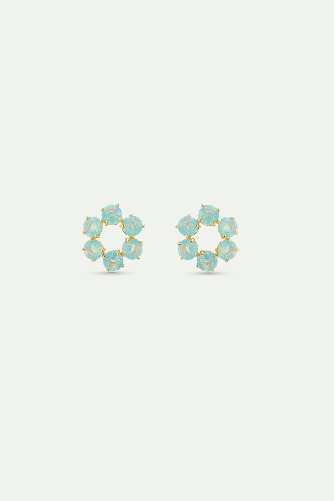 Glacier Blue Six-Stone Earrings | AYLD1422 - Les Nereides