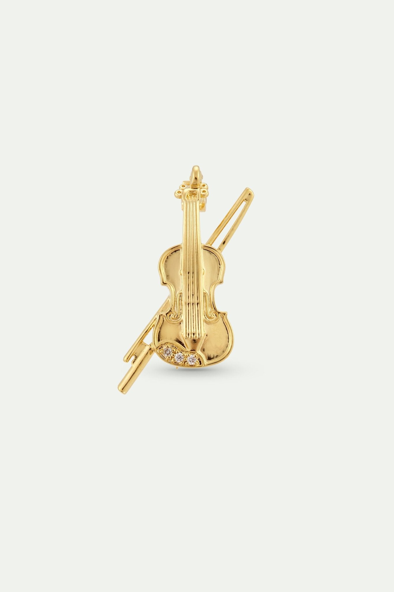 Gold Cello Brooch | AXOP5031 - Les Nereides