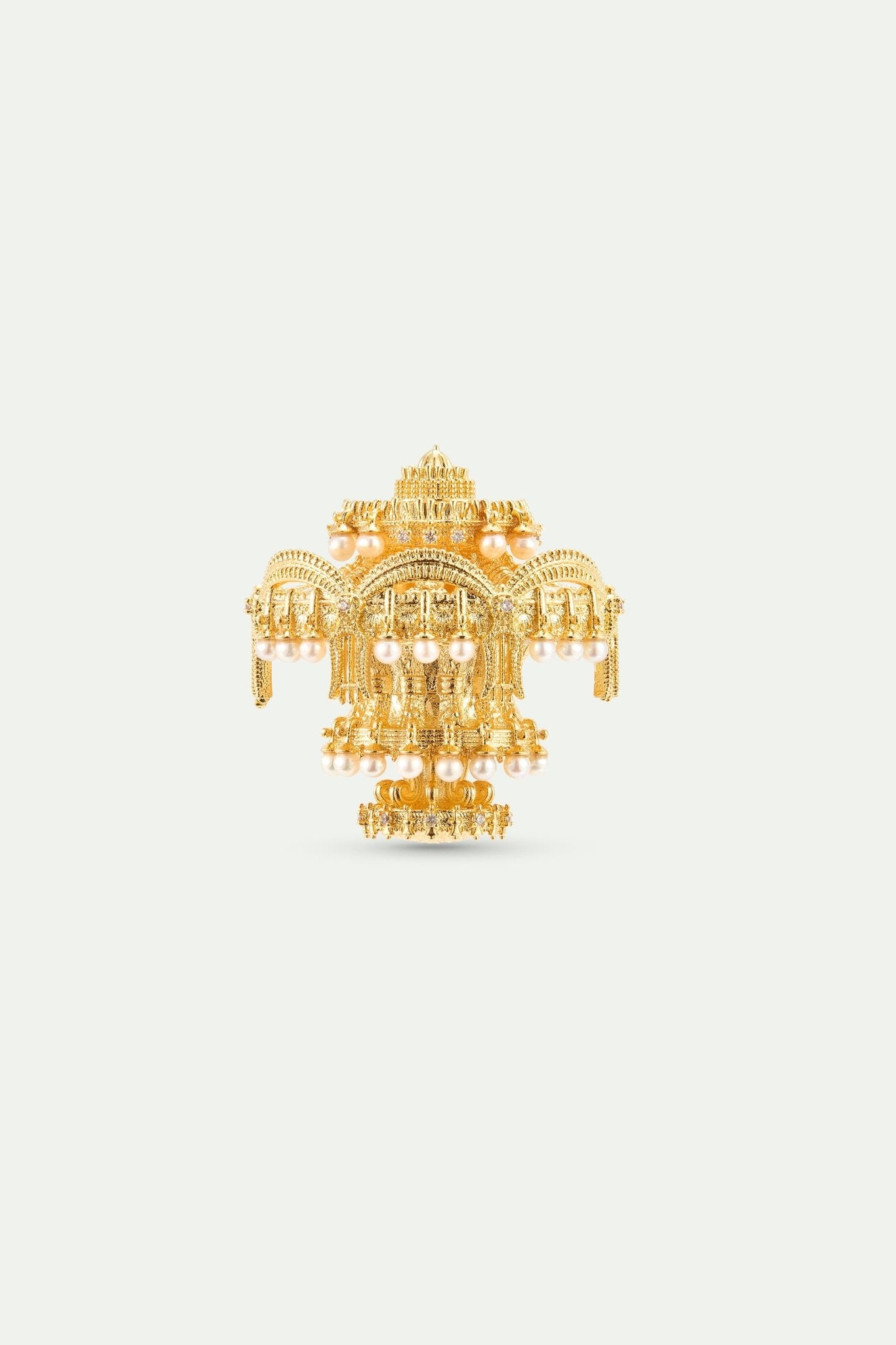 Gold Chandelier Brooch | AXOP5021 - Les Nereides