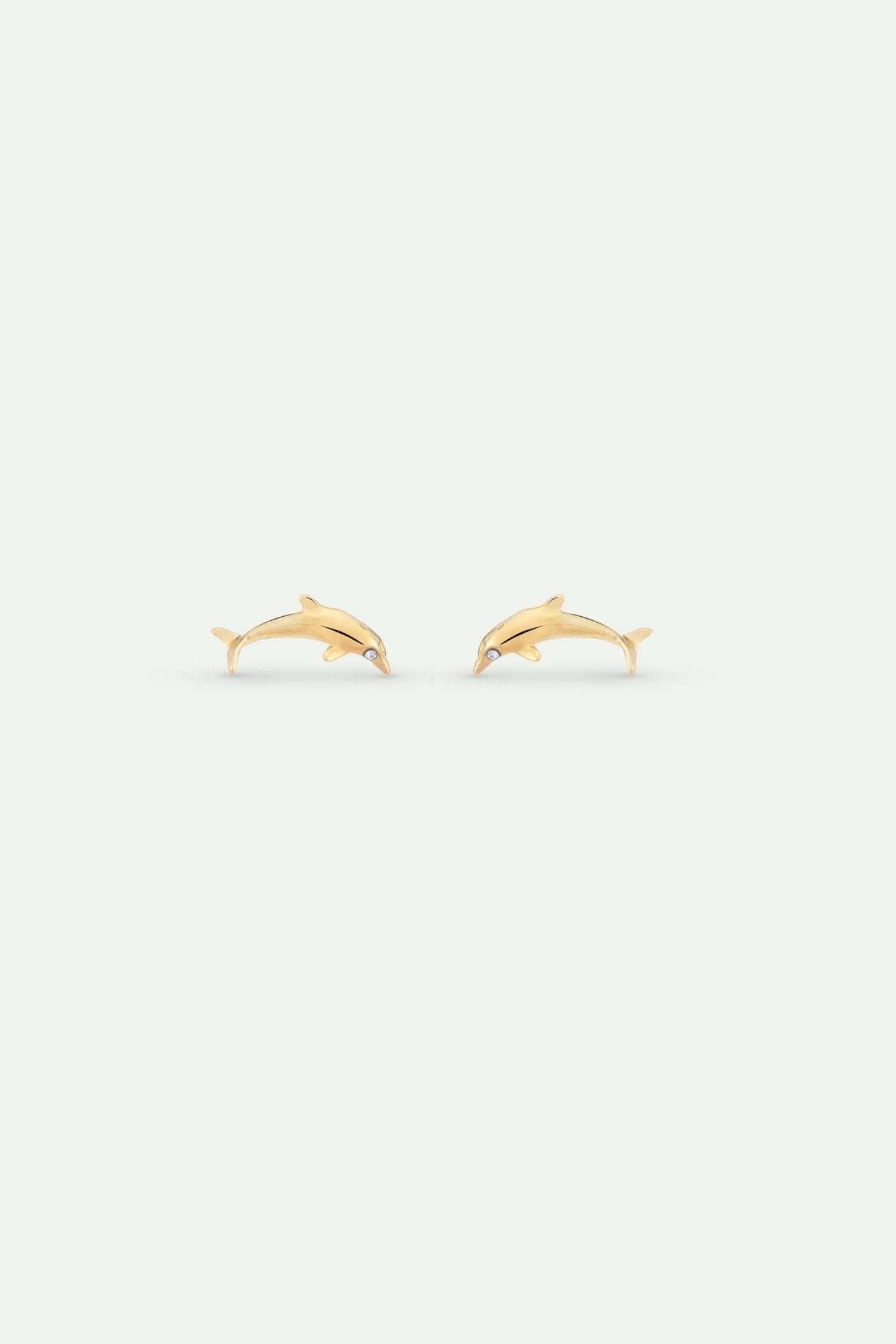 Gold Dolphin Hook Earrings | AYLA1051 - Les Nereides Paris