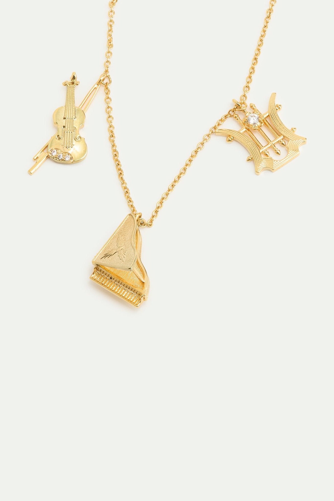 Gold Musical Instrument Charm Bracelet | AXOP2021 - Les Nereides