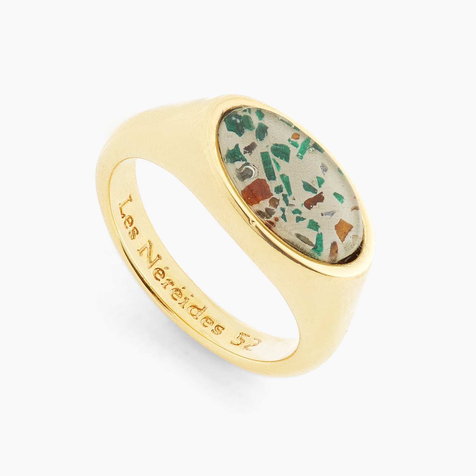 Gold - Plated Terrazzo Ring | ATVE6031 - Les Nereides