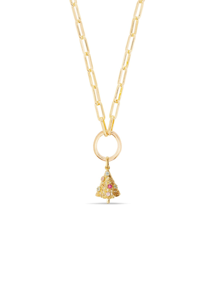 Golden Christmas Tree Pendant | AUPE4171 - Les Nereides