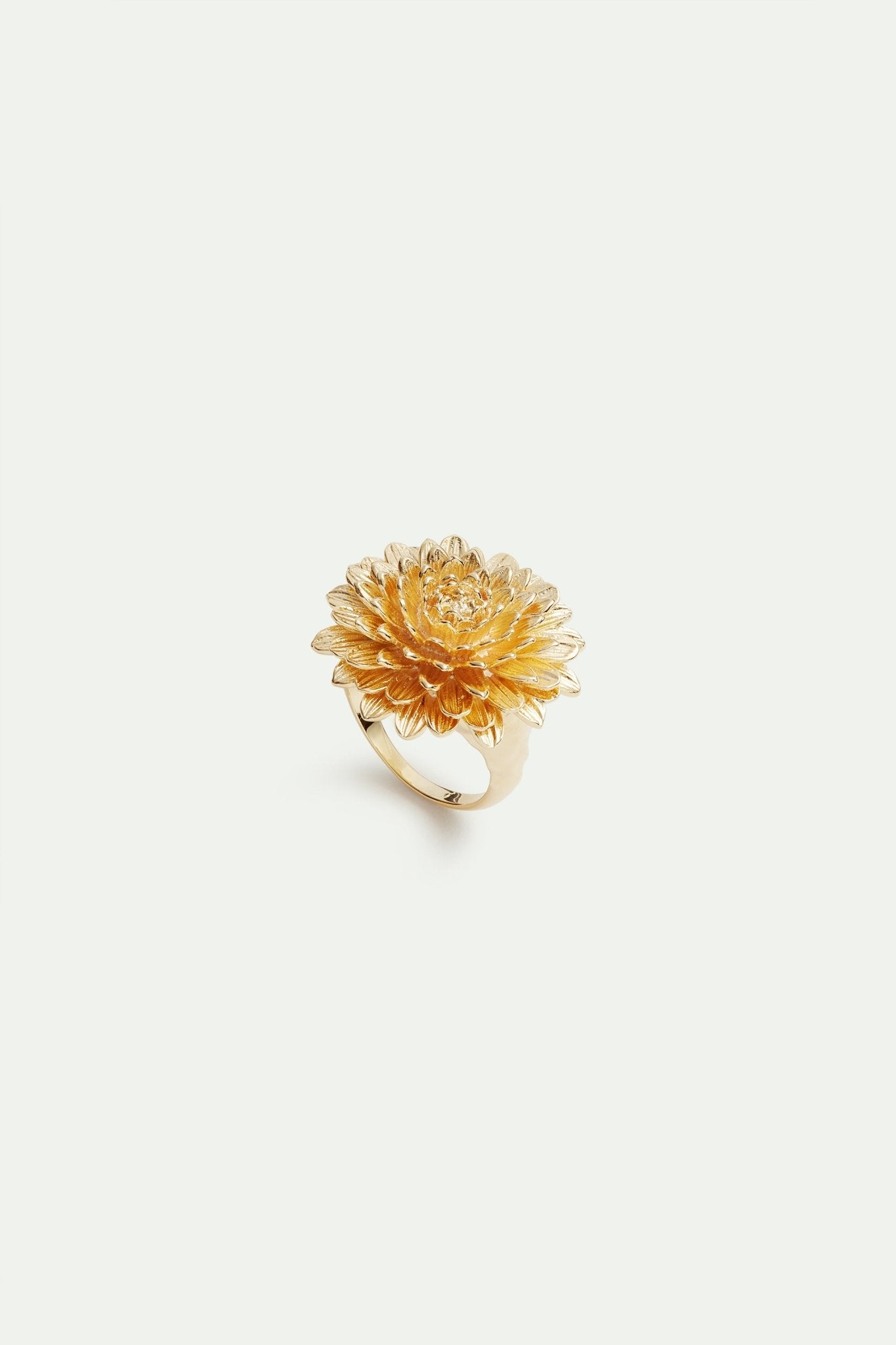 Golden dandelion cocktail ring | AVNF6081 - Les Nereides