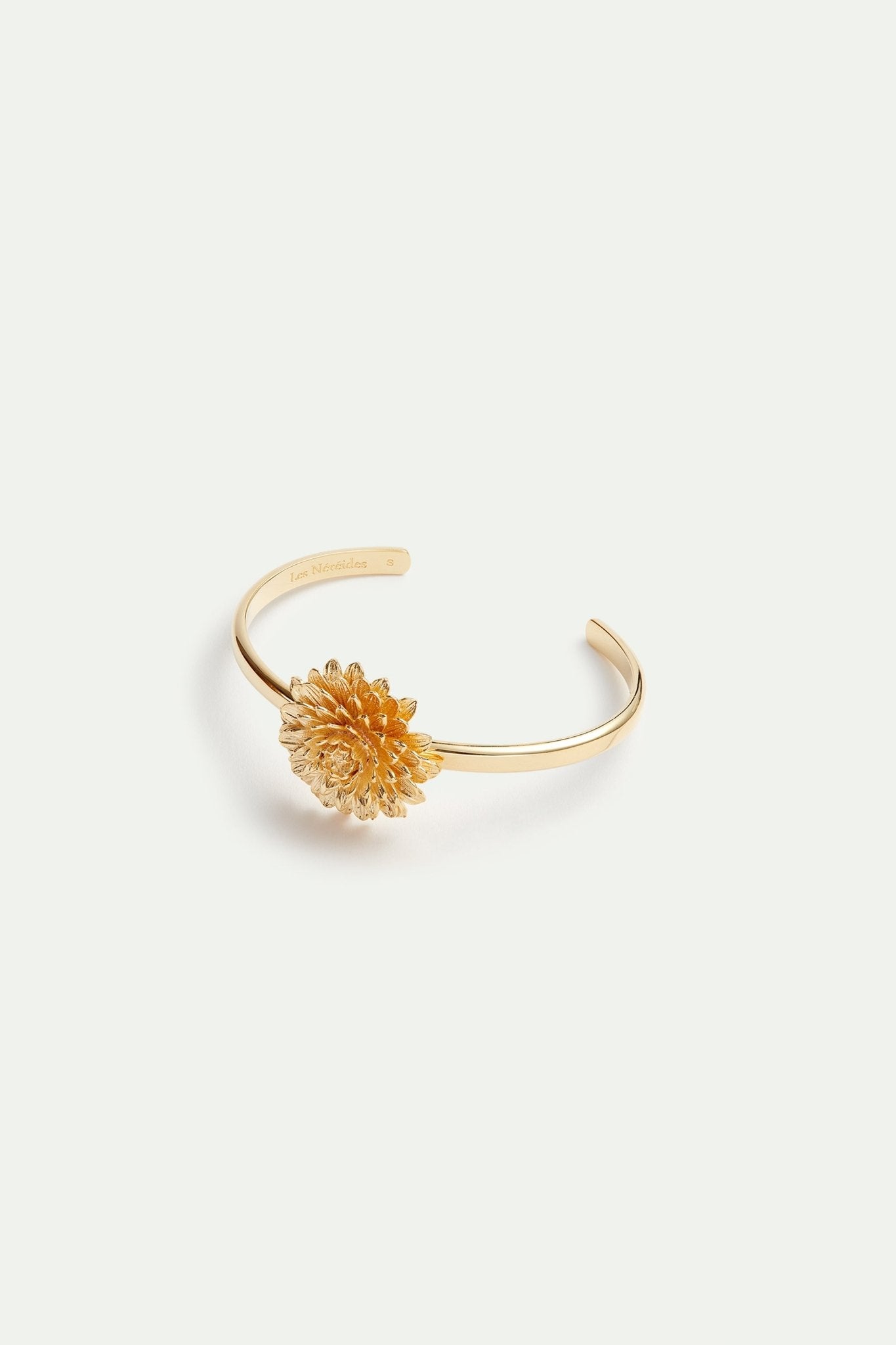 Golden dandelion cuff bracelet | AVNF2031 - Les Nereides