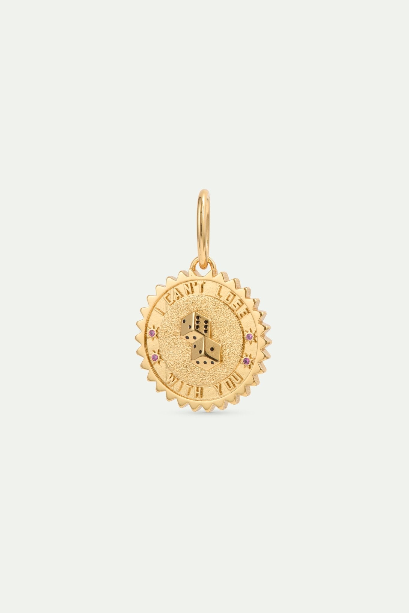 Golden Dice - Throwing Pendant "Can'T Lose", Confidence And Ambition | AWPE4511 - Les Nereides