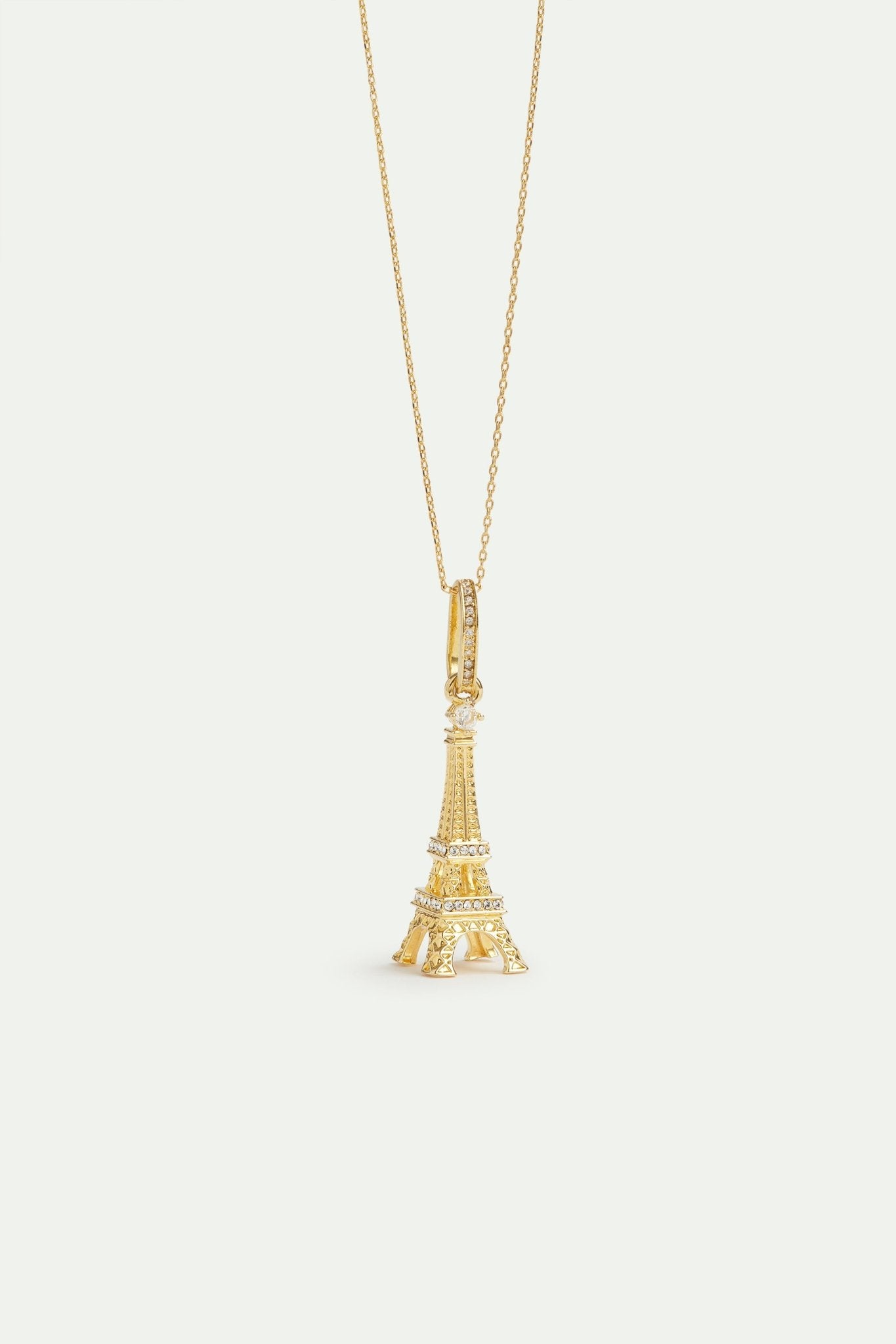 Golden Eiffel Tower Pendant, Ingenuity And Ambition | AVPE4011 - Les Nereides