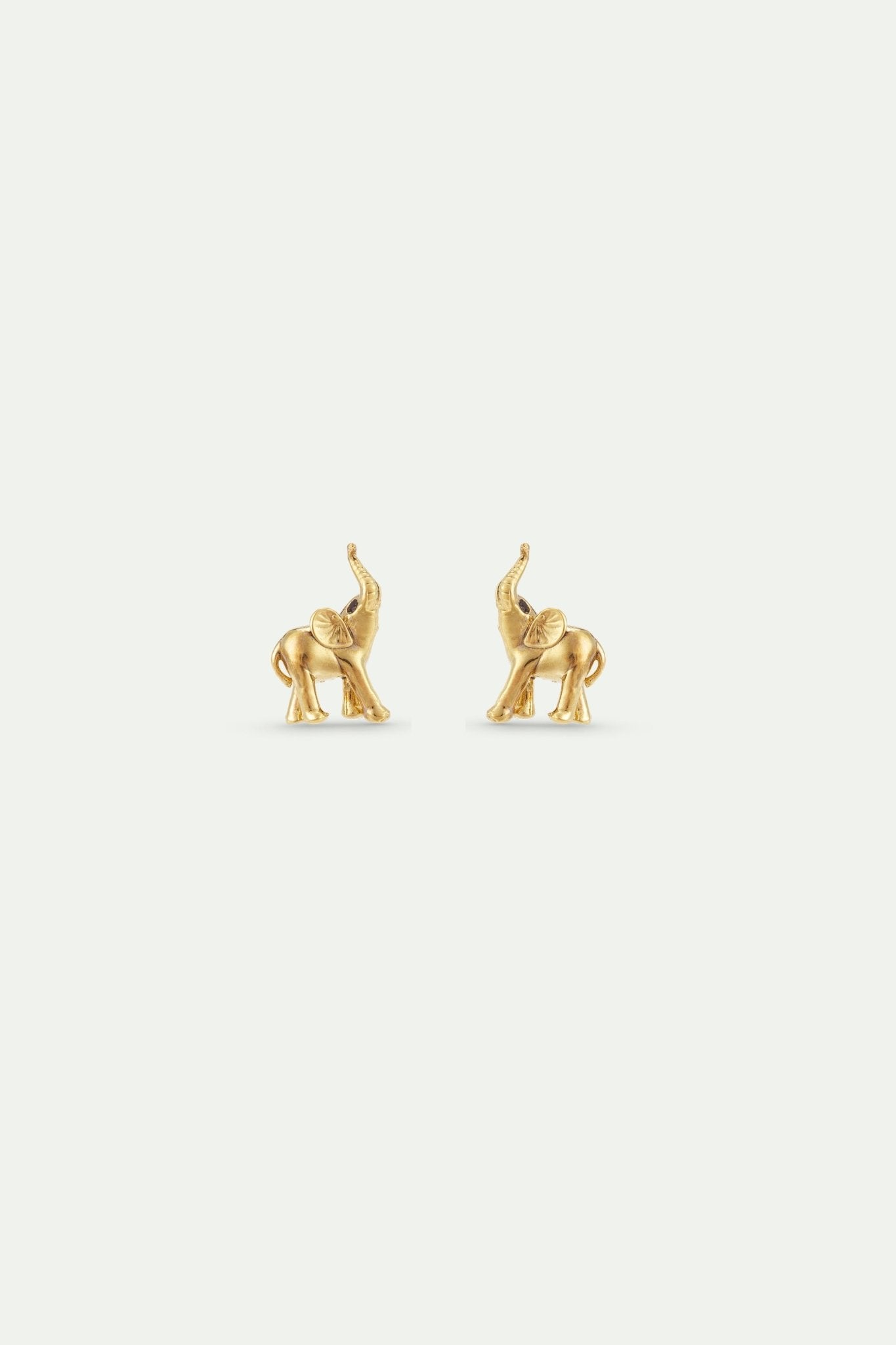 Golden Elephant Hook Earrings | AXLA1031 - Les Nereides