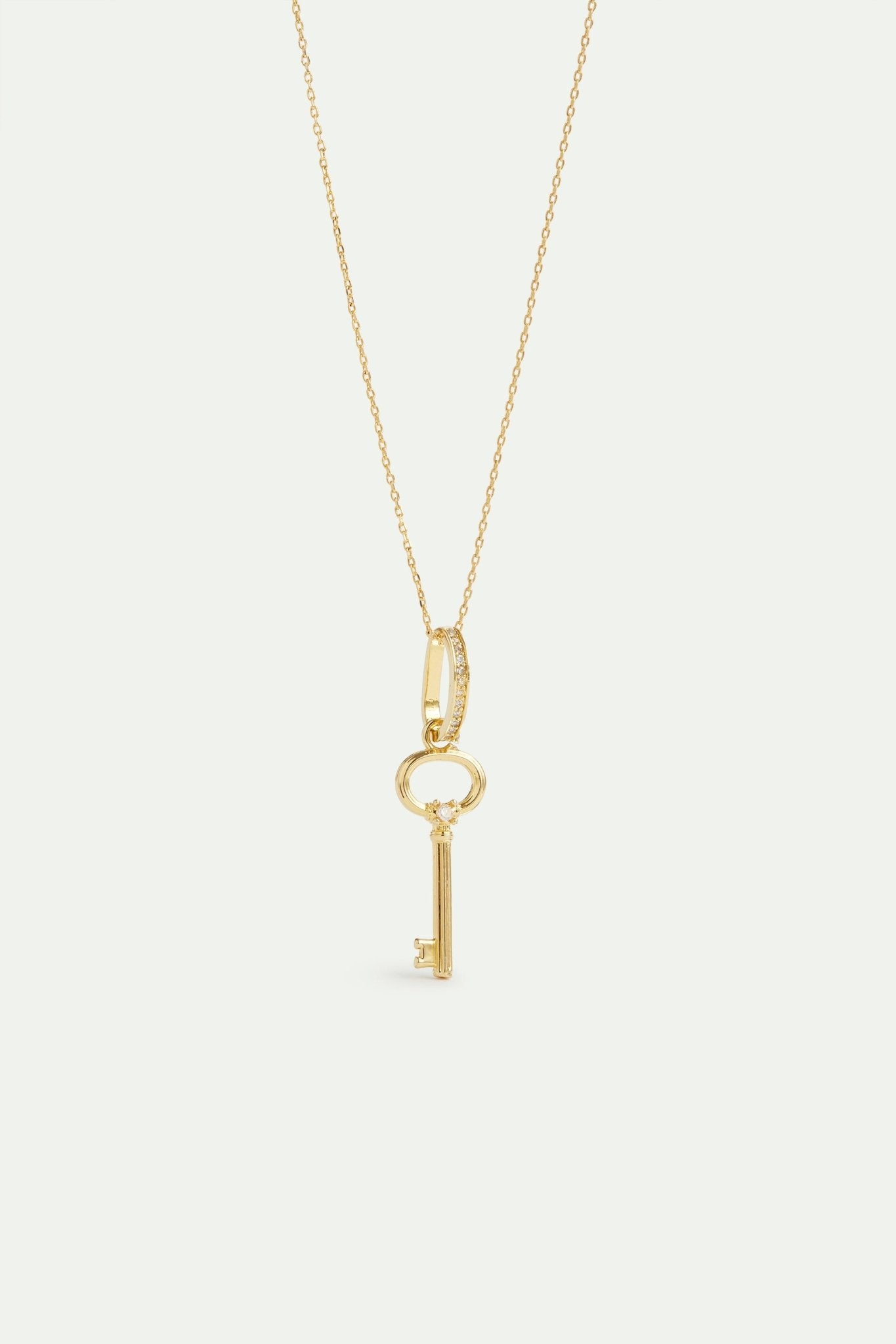 Golden Key Pendant, Mystery And Freedom | AVPE4031 - Les Nereides