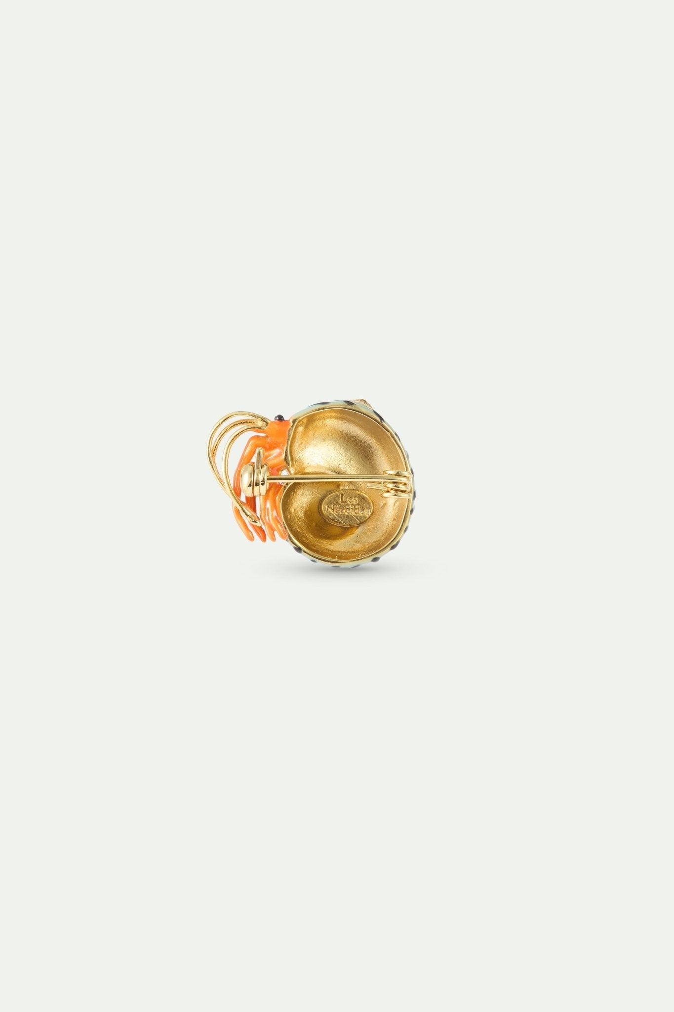 Green And Orange Hermit Crab Brooch | AXMO5031 - Les Nereides
