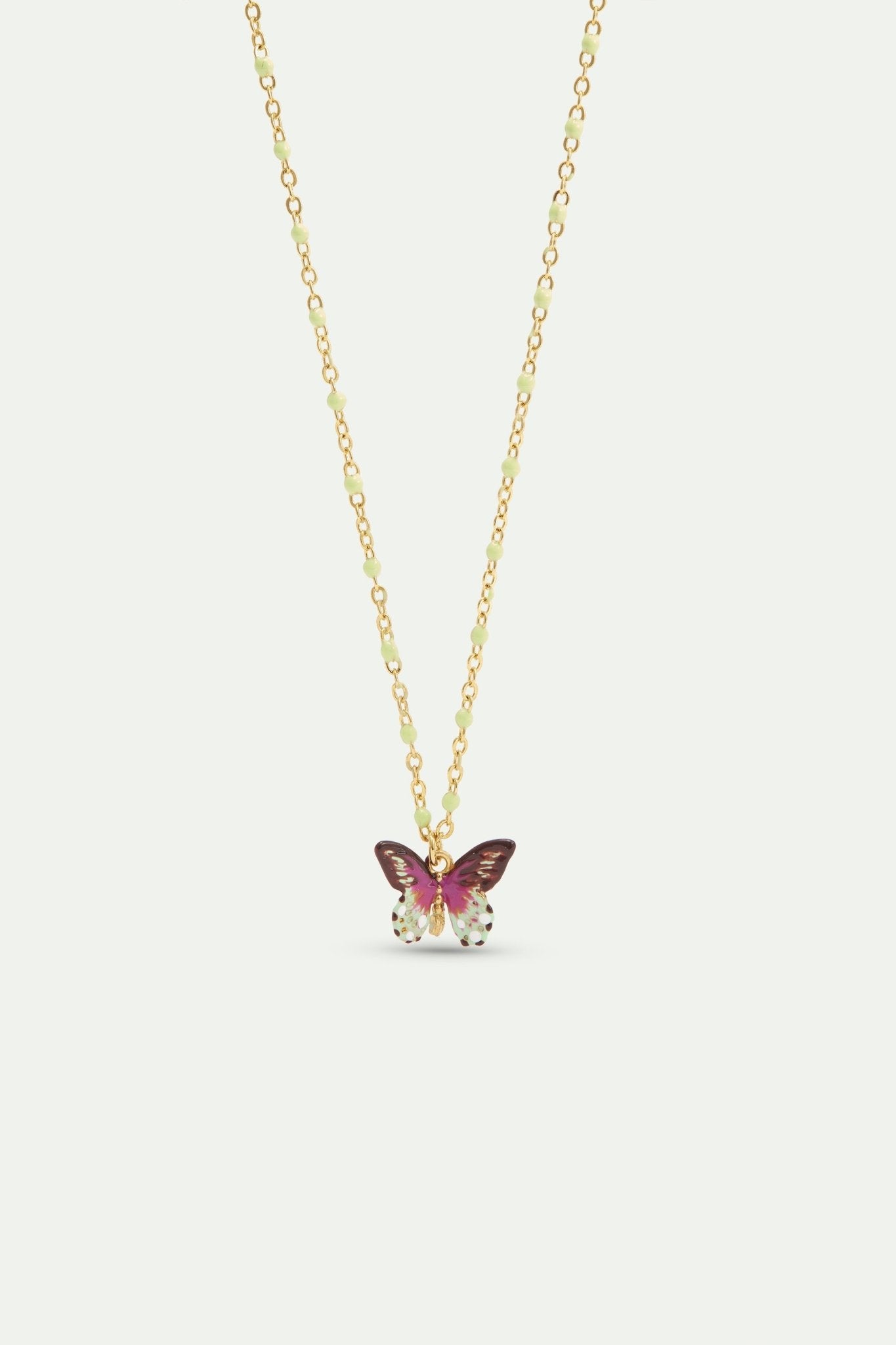 Green And Purple Butterfly Bracelet | AXLA3061 - Les Nereides