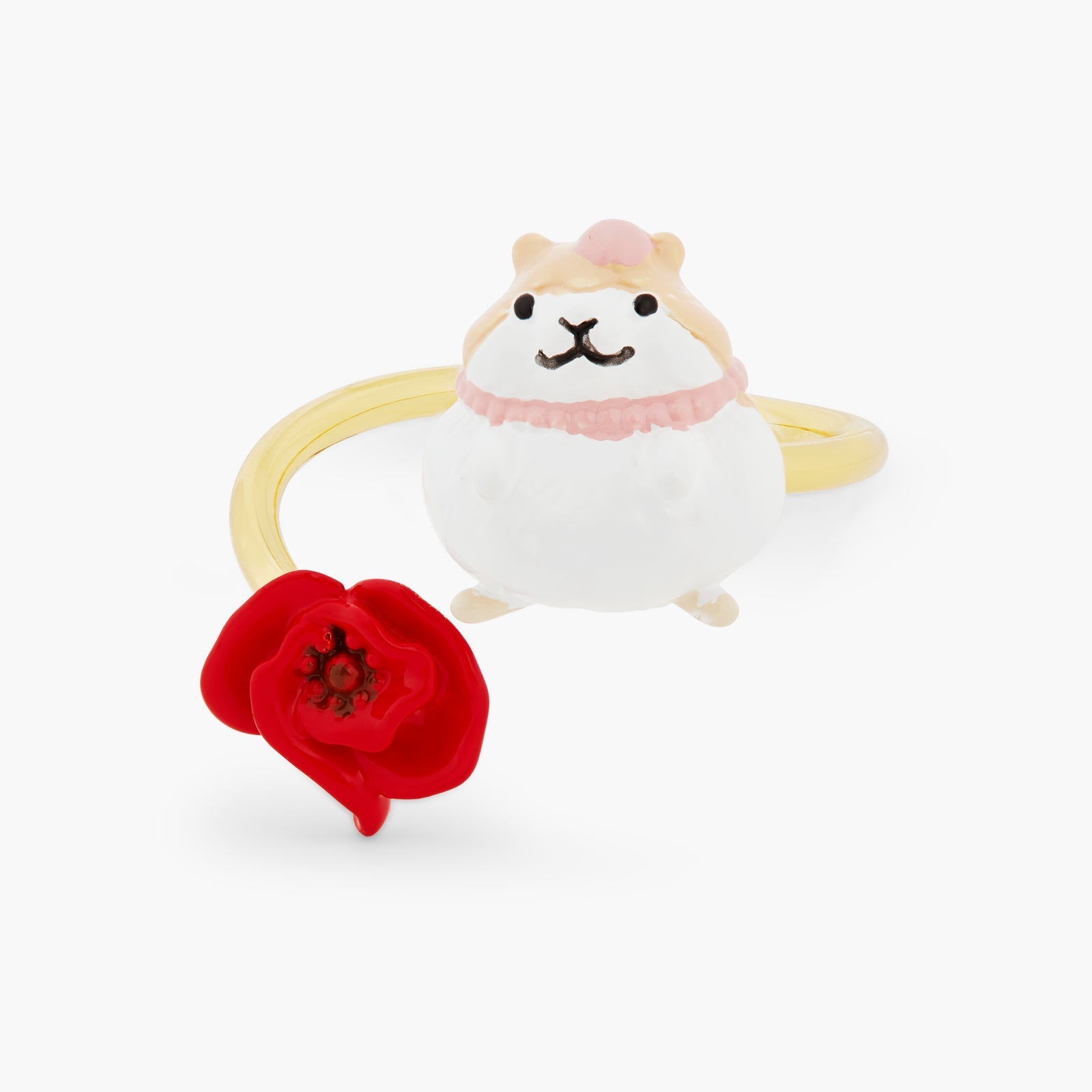 Hamster And Poppy Adjustable Ring | ATTO6021 - Les Nereides