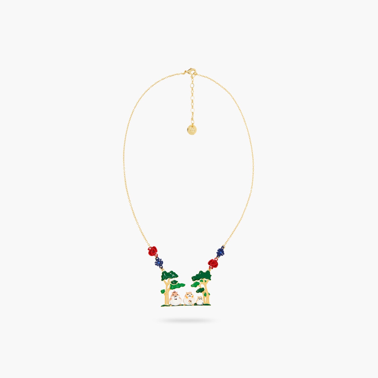 Hamster Family Forest Walk Statement Necklace | ATTO3011 - Les Nereides