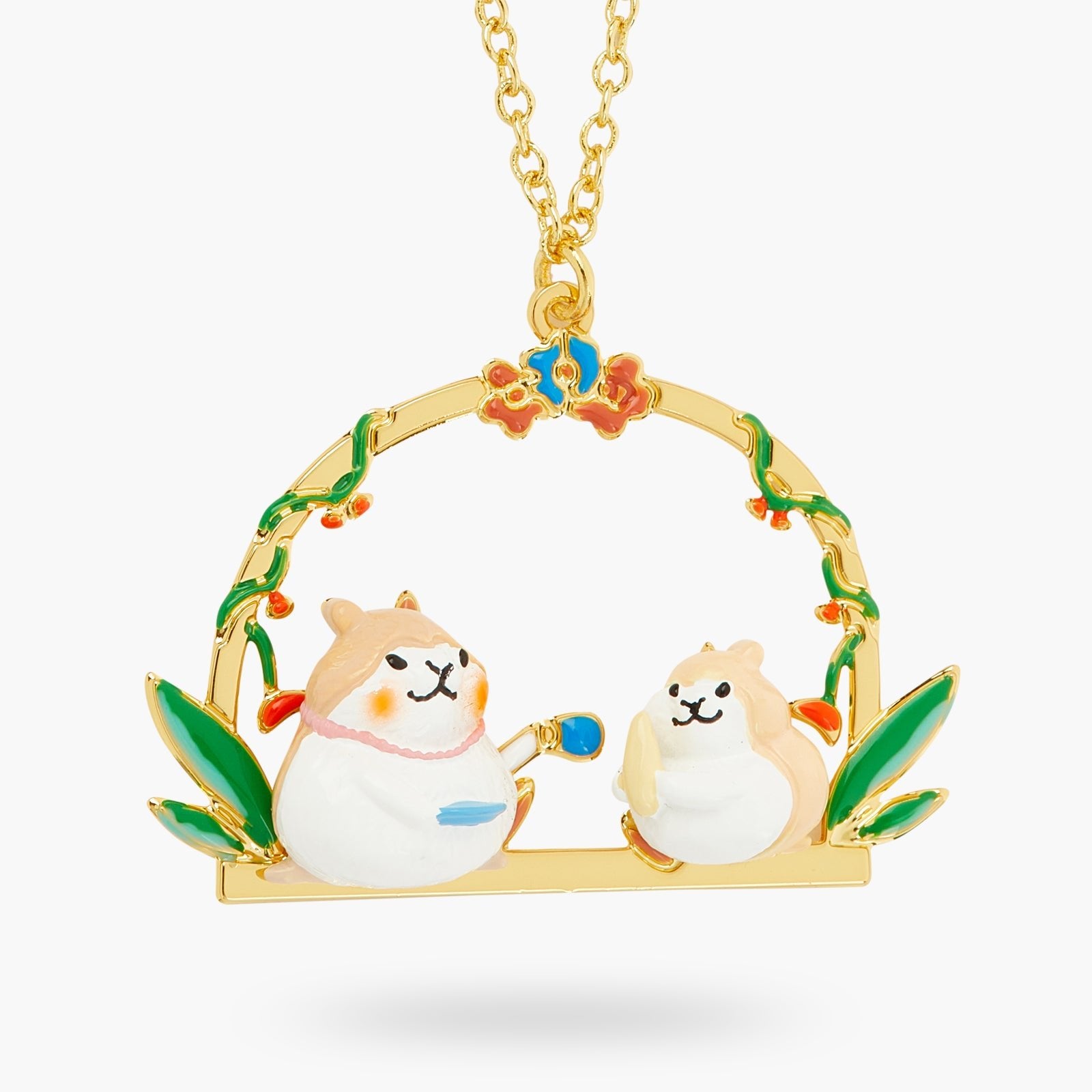 Hamster With A Sweet Tooth Pendant Necklace | ATTO3051 - Les Nereides