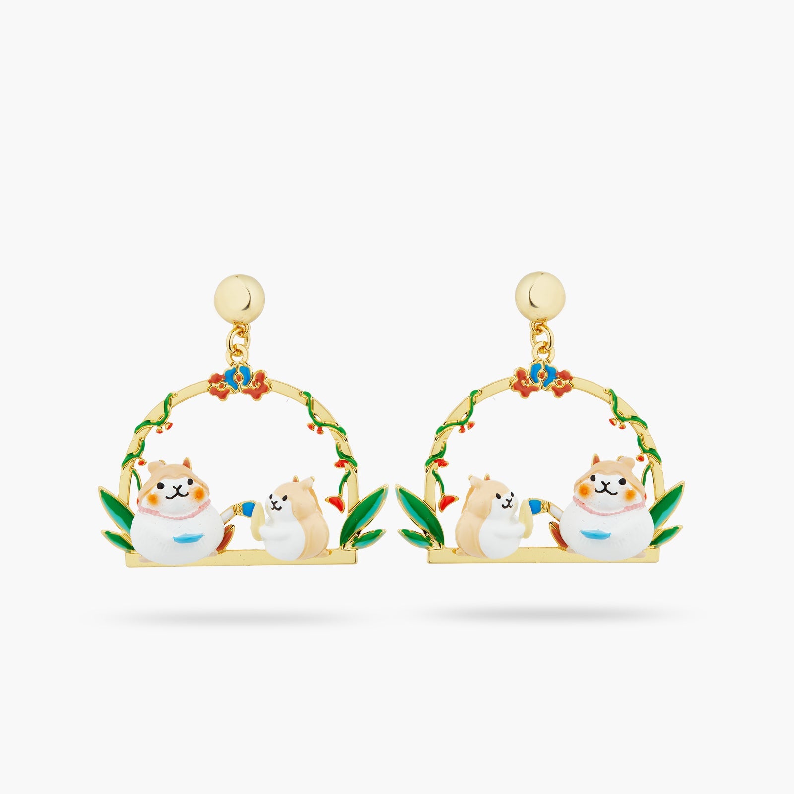 Hamsters With A Sweet Tooth Earrings | ATTO1051 - Les Nereides