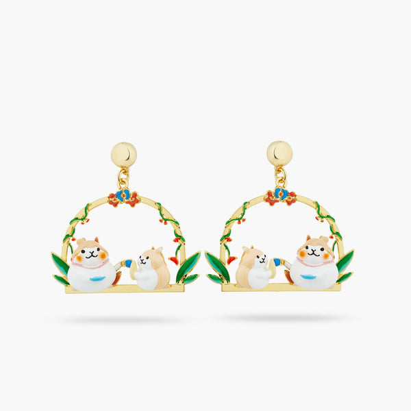 Hamsters With A Sweet Tooth Earrings | ATTO1051 - Les Nereides