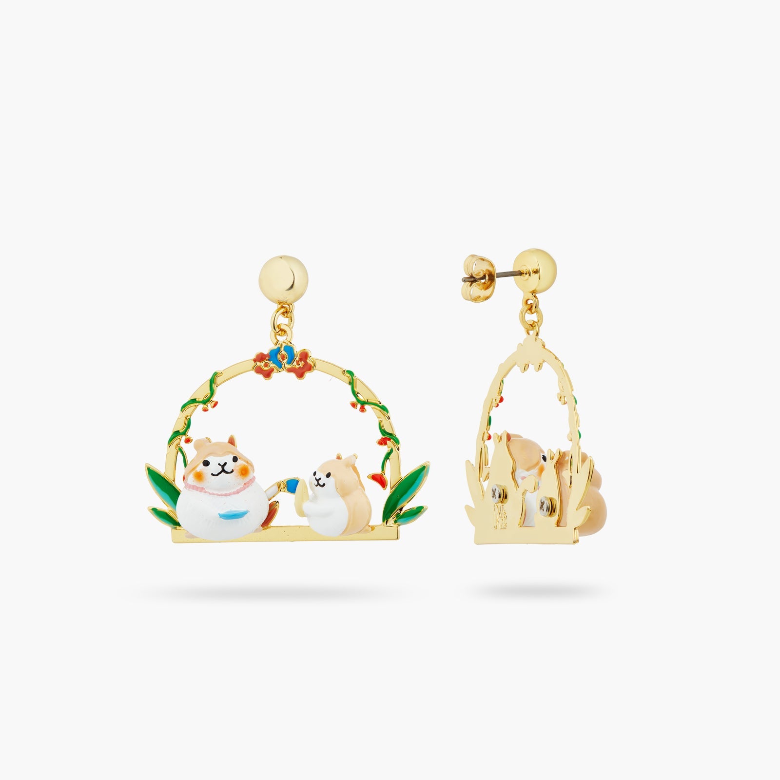 Hamsters With A Sweet Tooth Earrings | ATTO1051 - Les Nereides