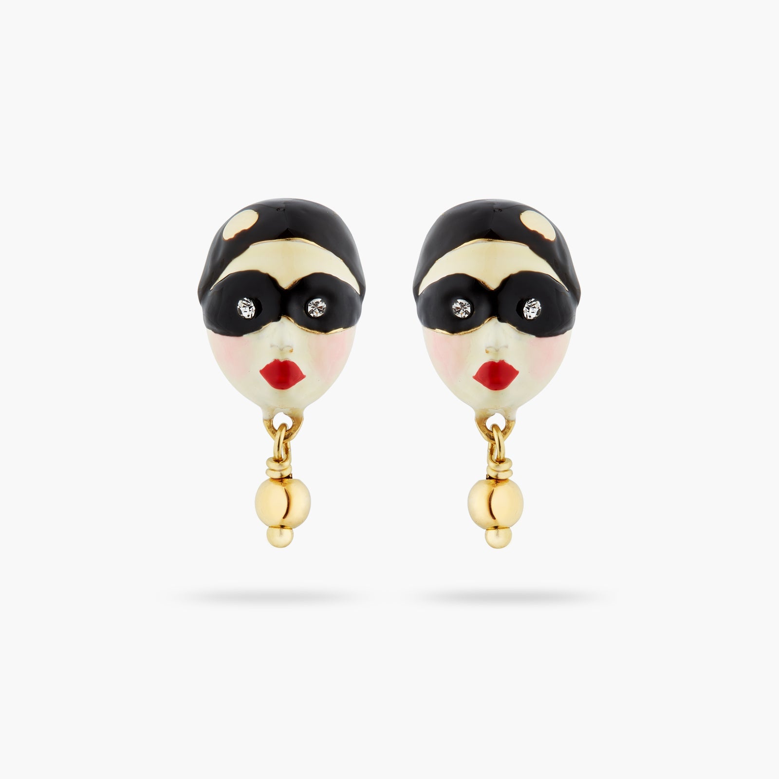 Harlequin Head Earrings | ATVE1041 - Les Nereides