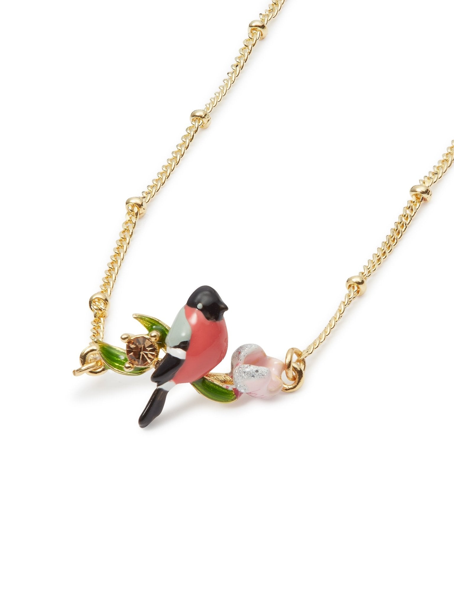 Hellebore Flower And Bird Fine Bracelet | AUVH2021 - Les Nereides