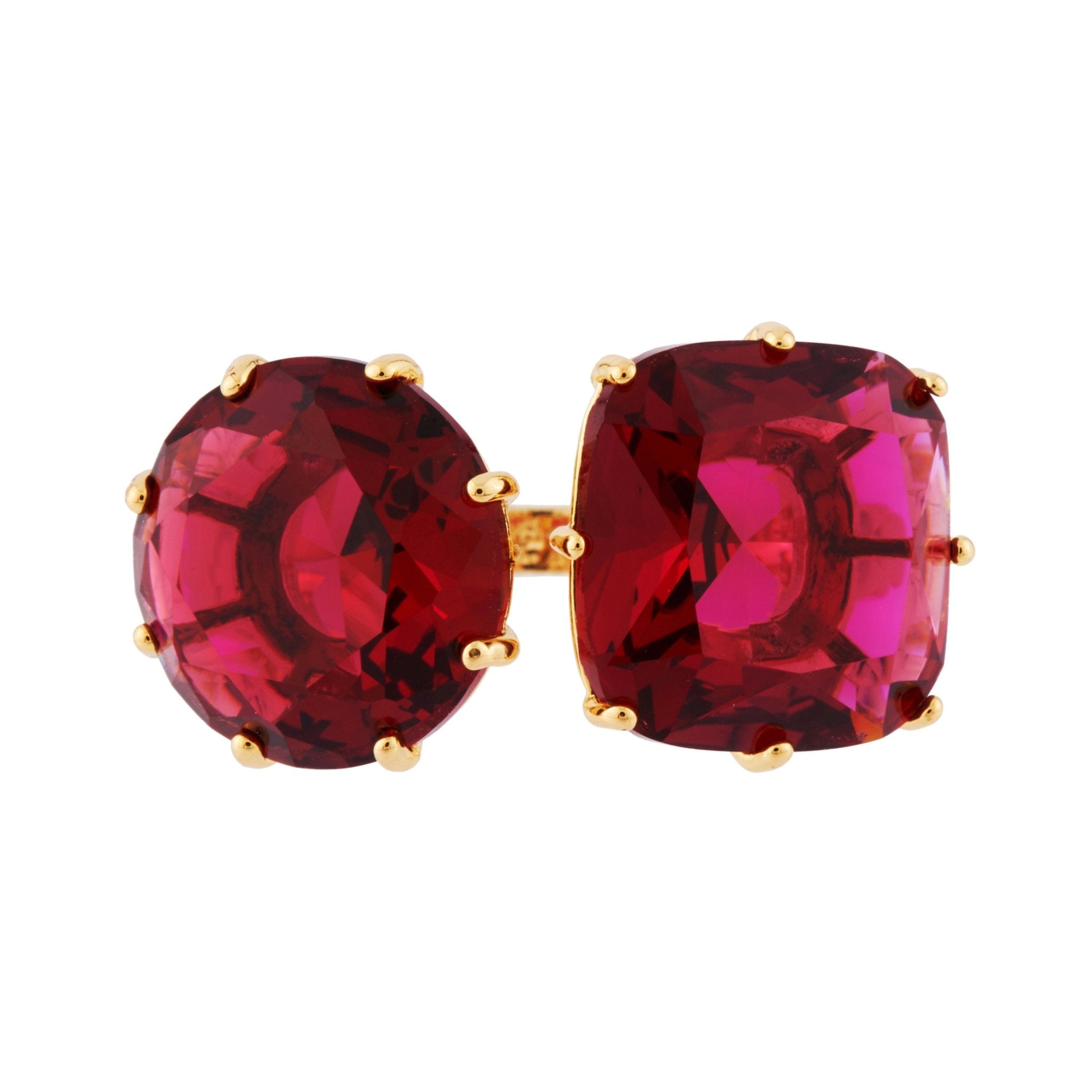 La Diamantine 2 Big Stones Grenadine Rings | AHLD611/21 - Les Nereides