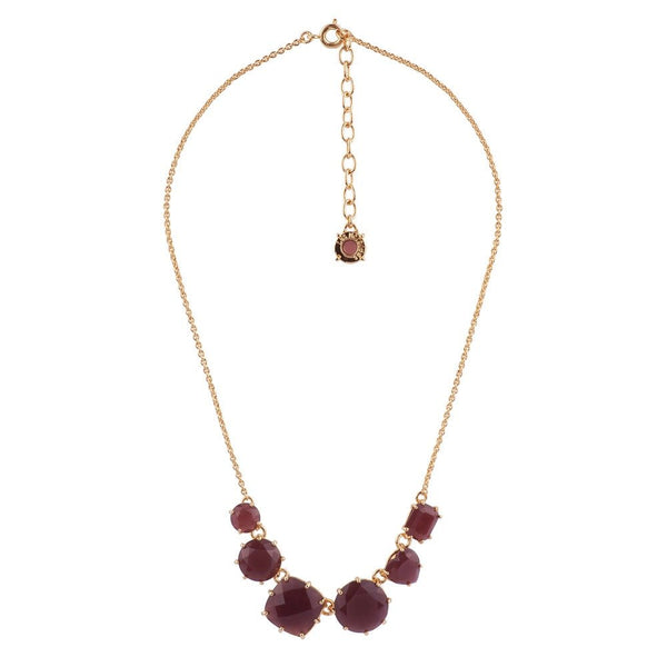 La Diamantine 6 Stones Aurore Purple Necklace | ACLD3311 - Les Nereides
