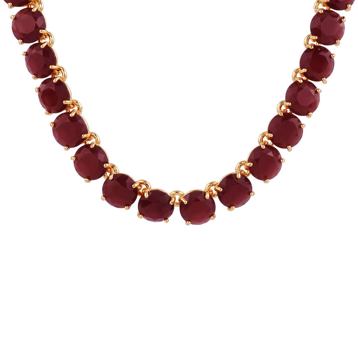 La Diamantine Multi Stones Aurore Purple Necklace | ACLD3321 - Les Nereides