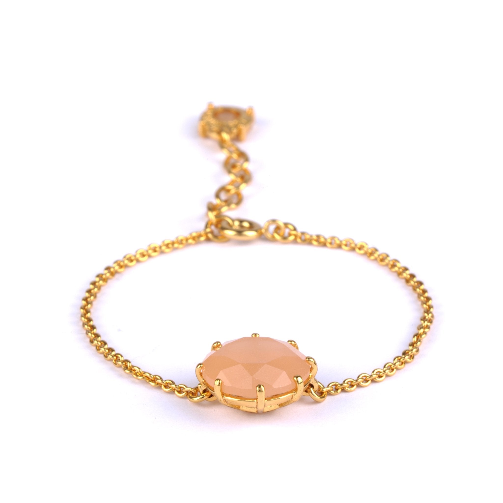 La Diamantine Round Stone Light Honey Bracelet | ZLD2022 - Les Nereides