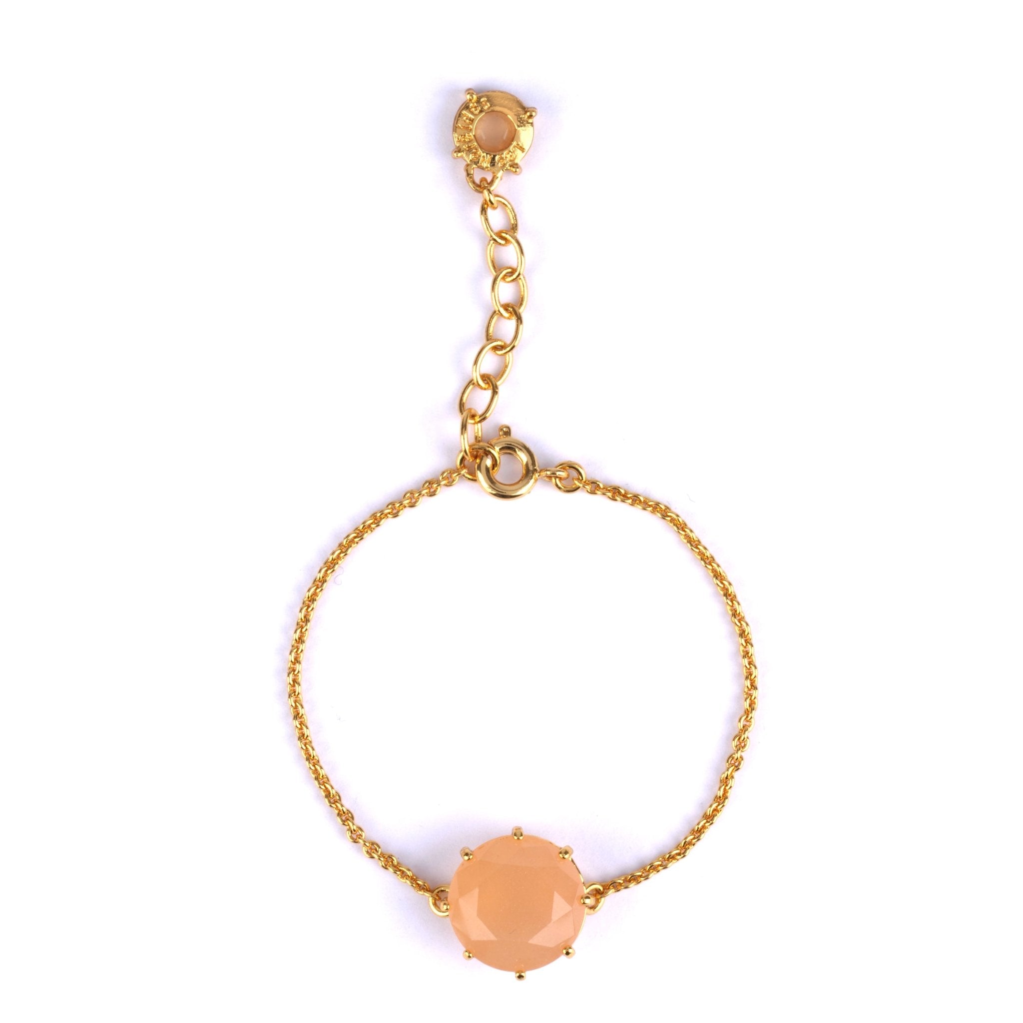La Diamantine Round Stone Light Honey Bracelet | ZLD2022 - Les Nereides
