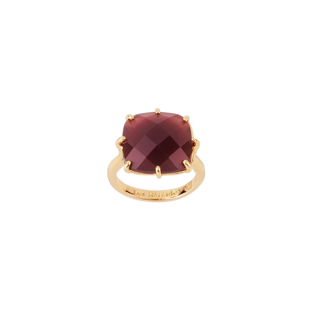 La Diamantine Square Stone Aurore Purple Rings | ACLD602/11 - Les Nereides