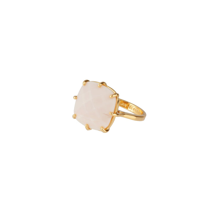 La Diamantine Square Stone Beige Rose Rings | ADLD602/11 - Les Nereides