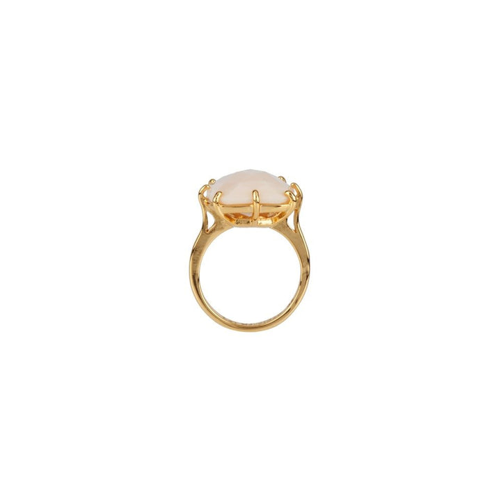La Diamantine Square Stone Beige Rose Rings | ADLD602/11 - Les Nereides