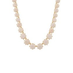 La Diamantine Stones And Chain Beige Rose Necklace | ADLD3511 - Les Nereides