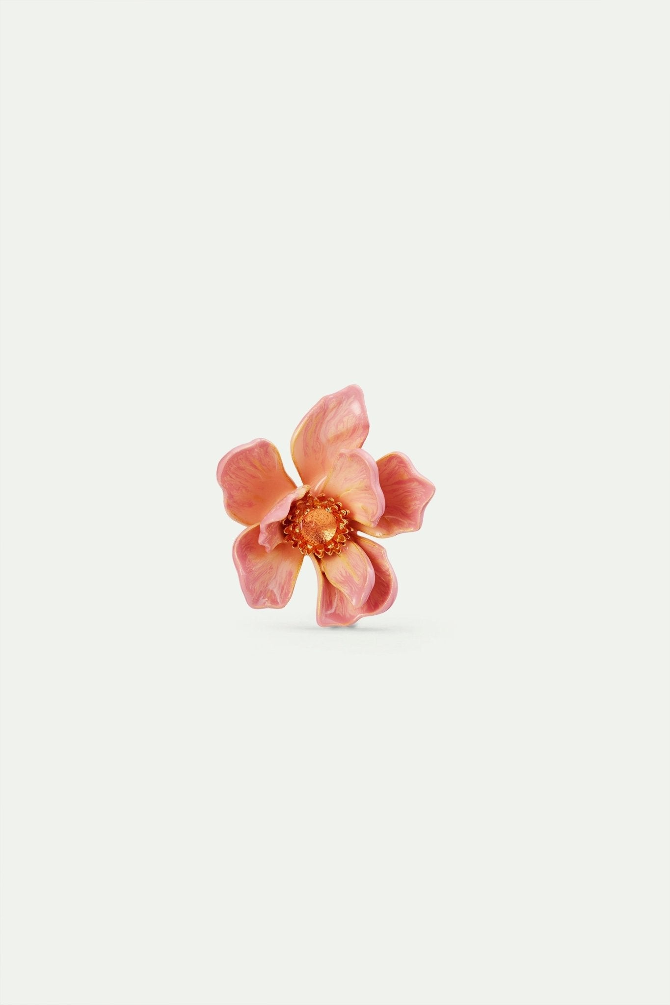 Large magnolia flower and glass cabochon brooch | AVFA5011 - Les Nereides