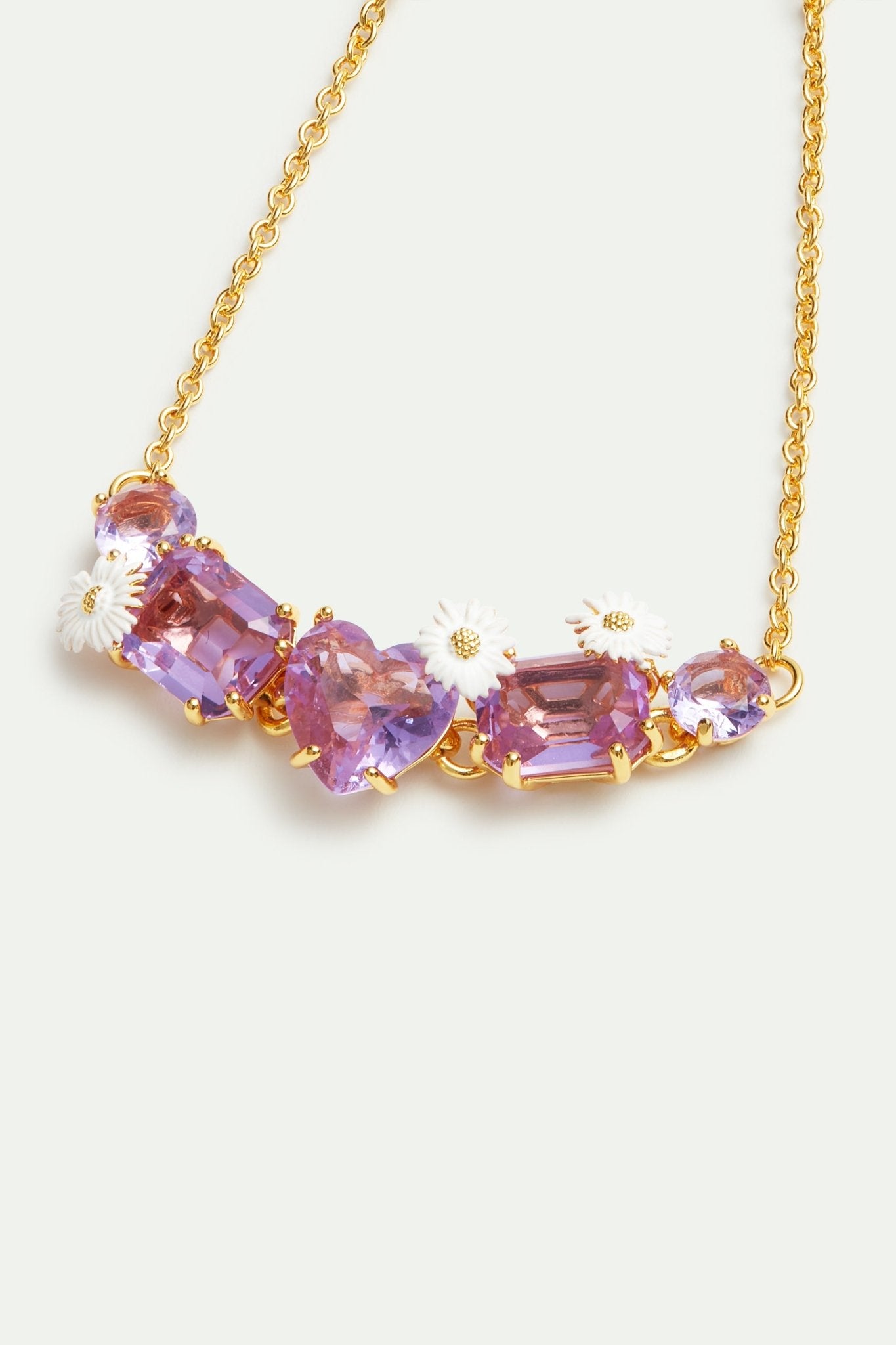 Lavender Diamantine five stone fine bracelet | AVLD2142 - Les Nereides