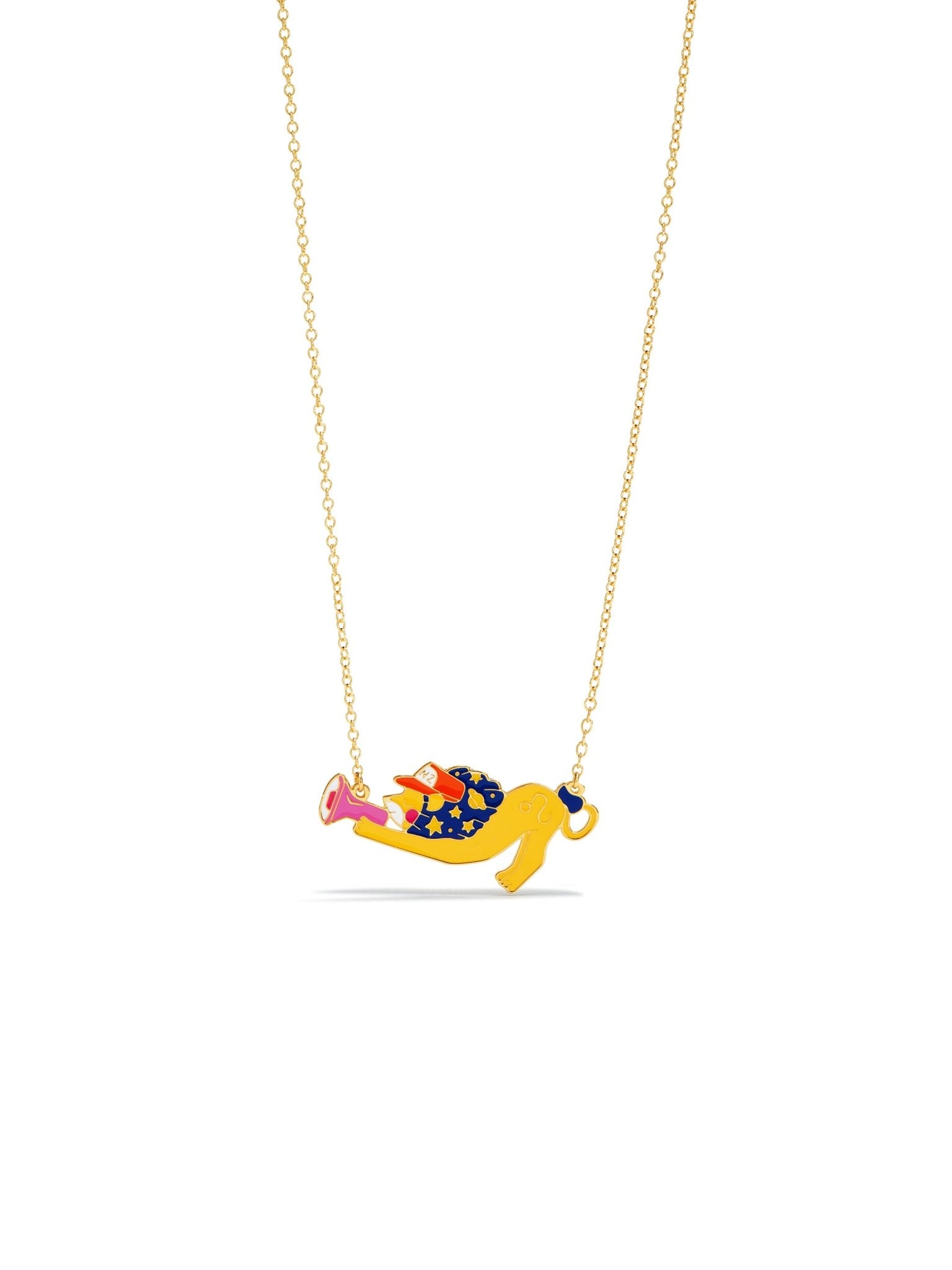 Leo Astrological Sign Pendant Necklace | AUSA3051 - Les Nereides