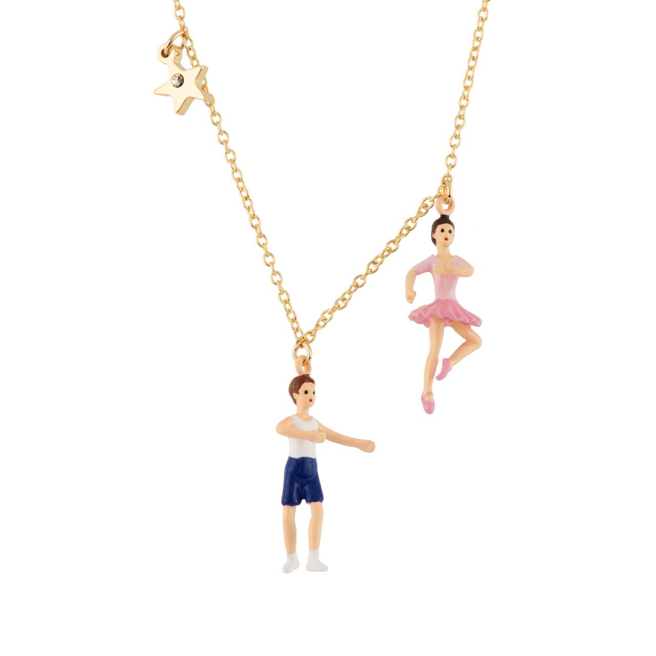 Les Petits Rats Ballet Dancers Making A "Retiré" Step & Star Necklace | AEOP3021 - Les Nereides