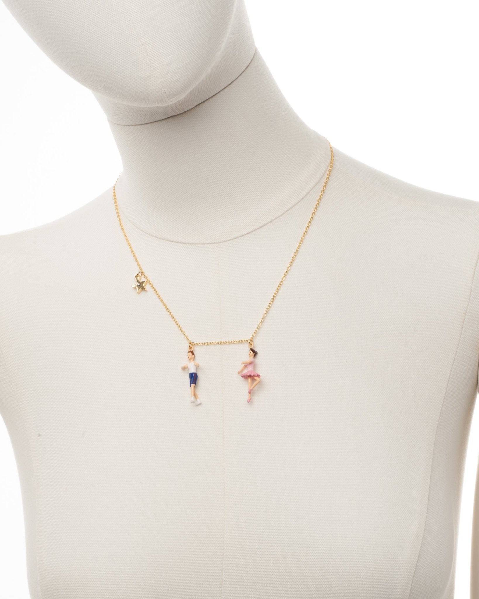 Les Petits Rats Ballet Dancers Making A "Retiré" Step & Star Necklace | AEOP3021 - Les Nereides