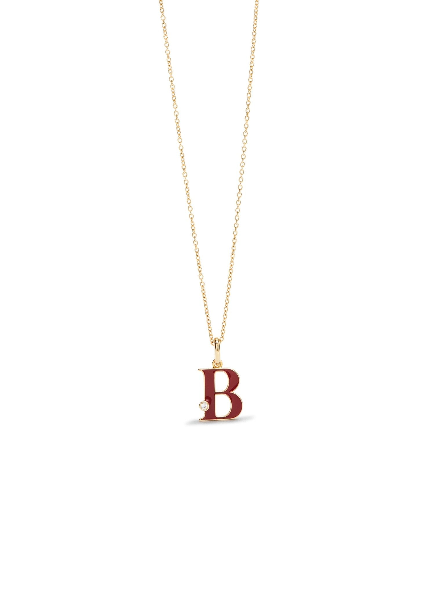 Letter B Pendant Necklace | AUAB3021 - Les Nereides