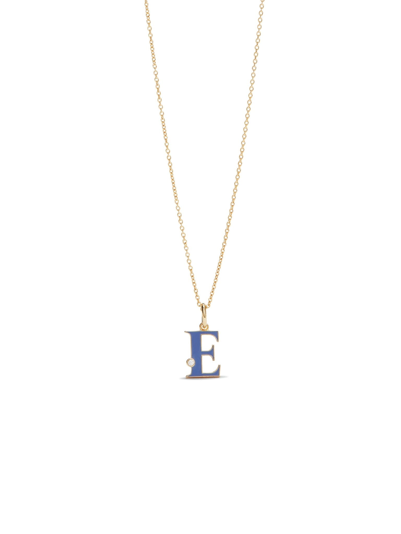 Letter E Pendant Necklace | AUAB3051 - Les Nereides
